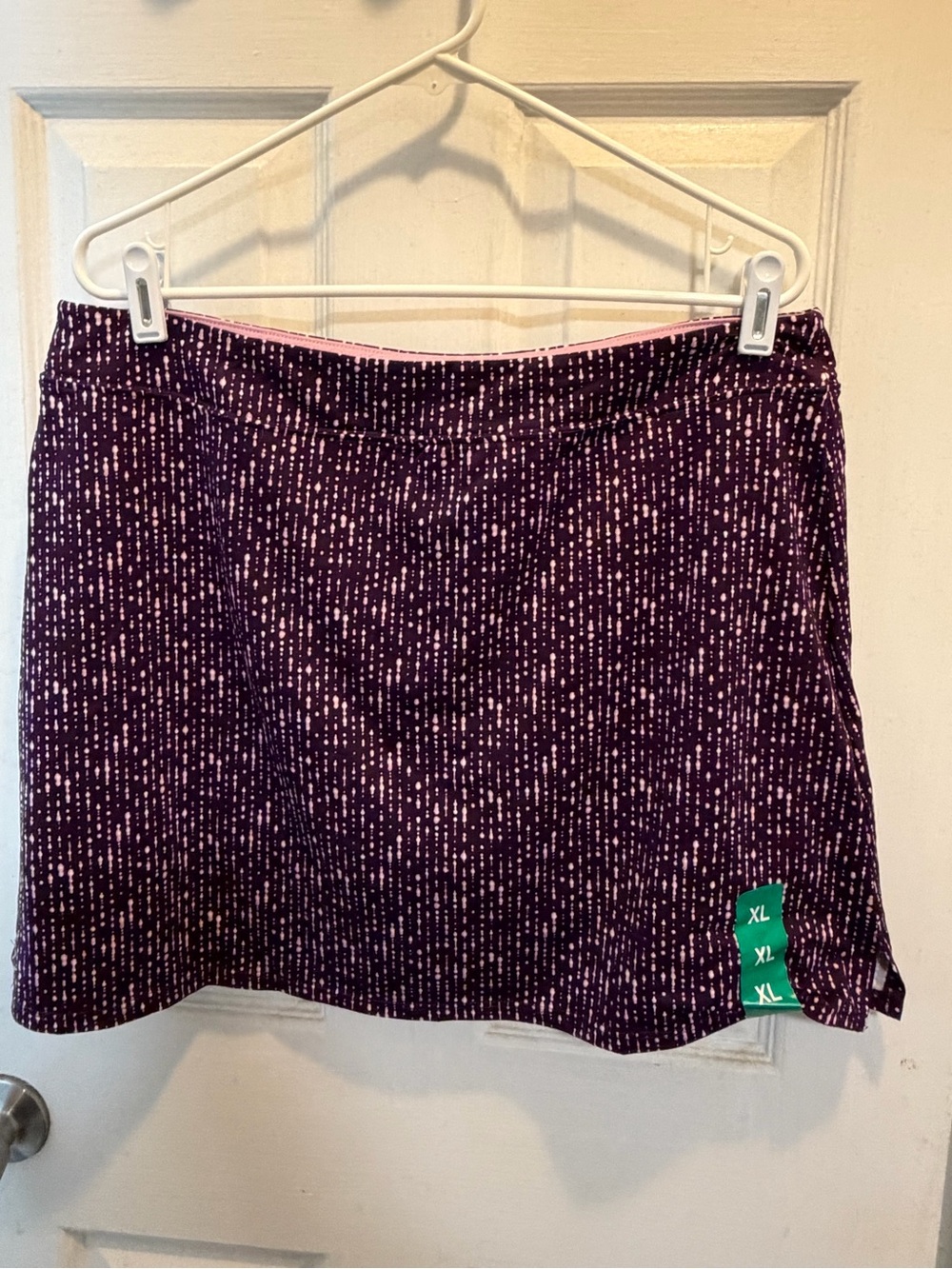Purple Printed A-Line Skort - Women